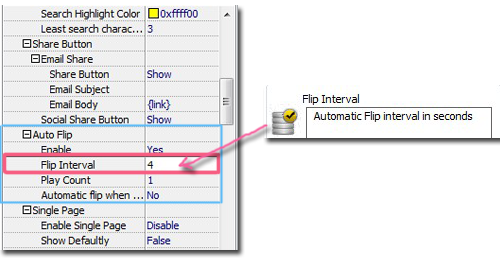 auto flip for page turning for pdf