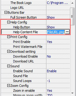help content for page turning book