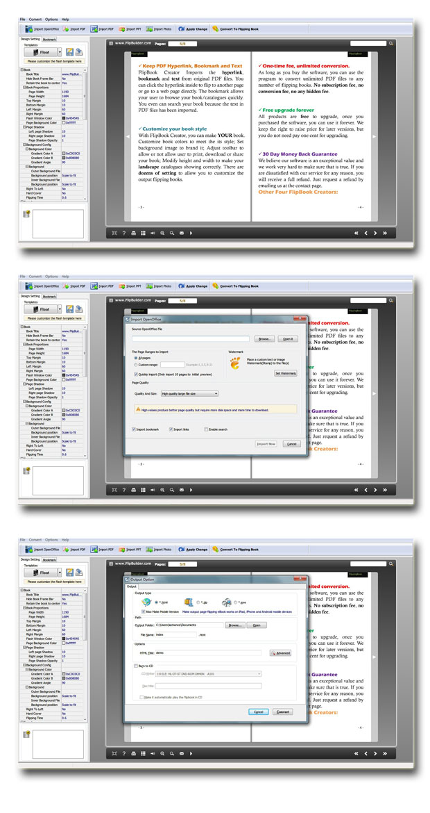 Free Page Turning for OpenOffice screenshot