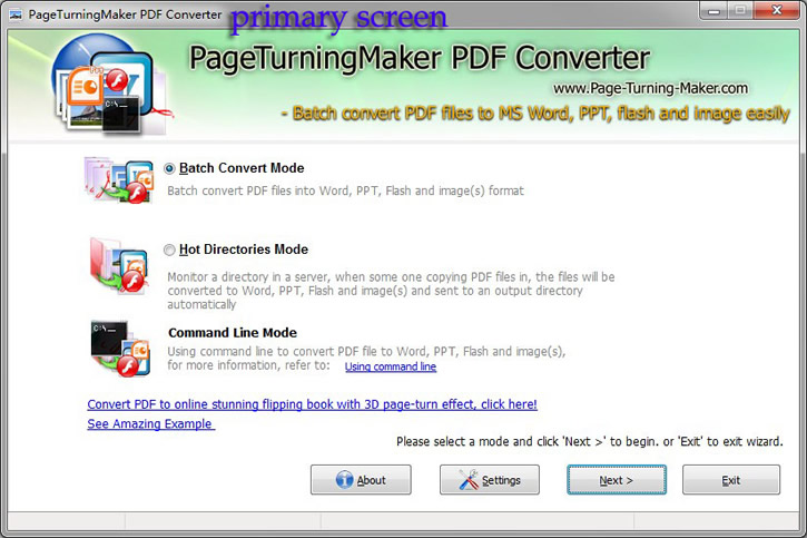 Windows 7 Free Page Turning Maker PDF Converter 1.0 full