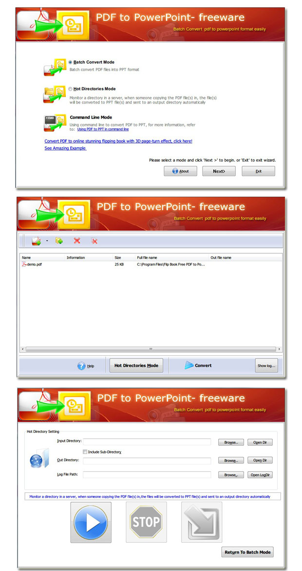 Page Turning Free PDF to PPT screenshot