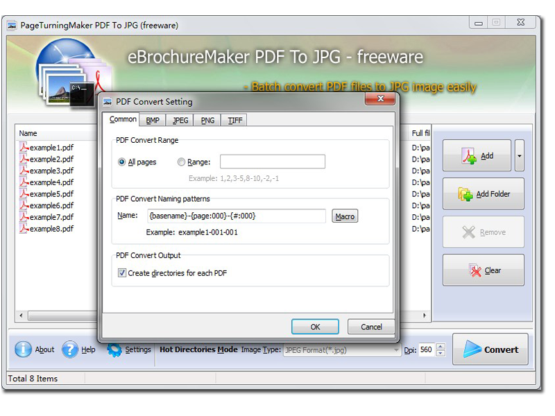 PageTurningMaker PDF to JPG Freeware screenshot