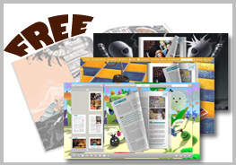 3D Cartoon Theme for page turning book
