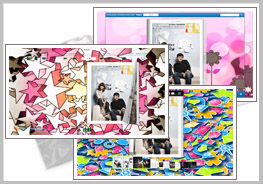 Cartoon Graph theme for page turning book