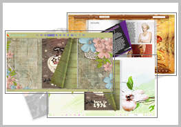 Hand-painted Flower Theme for Flipbook