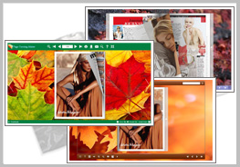 Maple Leaves theme for flash magazine
