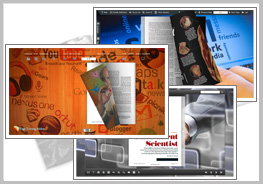 Network Theme for Page Turning book design