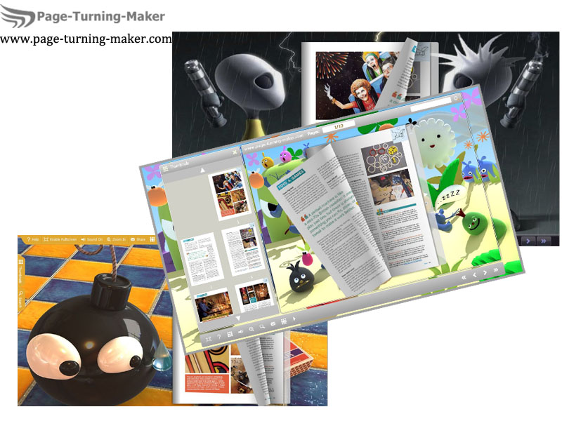 3D Cartoon Theme for Page Turning Book 1.0 full