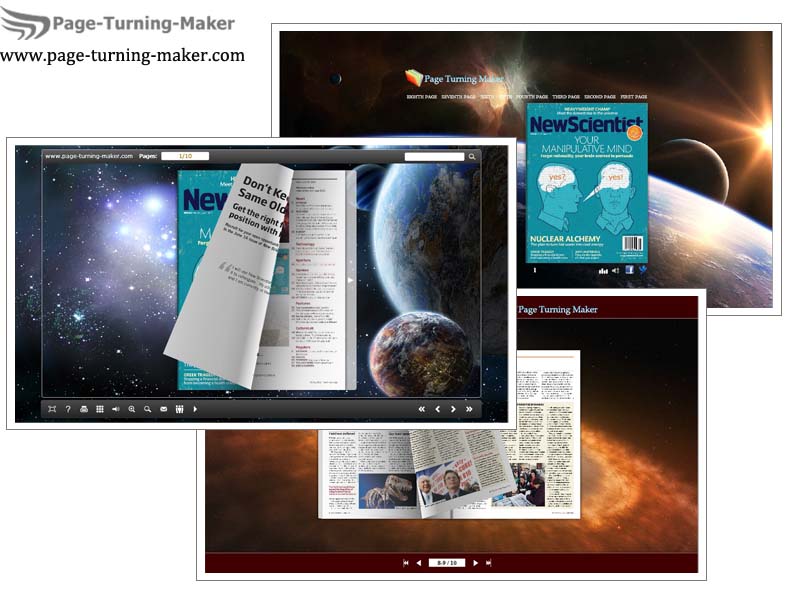 Aerospace Theme for Flash Page Flip Book 1.0 full