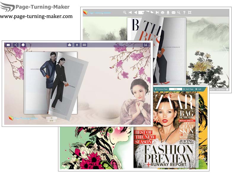 Windows 8 Page Turning Book Theme for Chinoiserie full