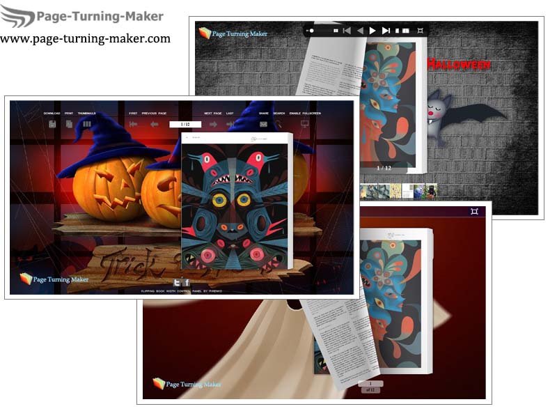 Halloween Theme for Flash Flipping Book screenshot