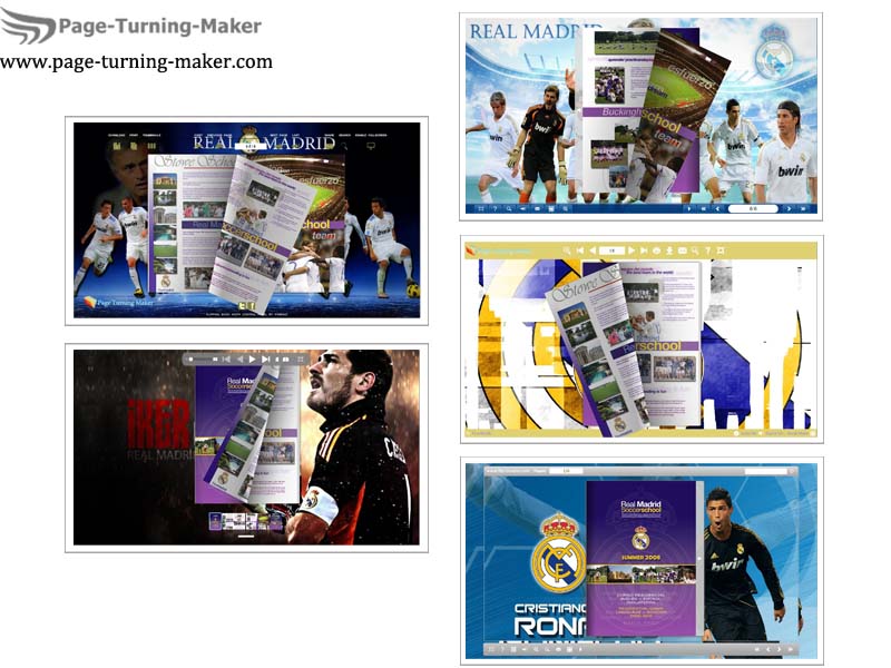 Windows 7 Real Madrid FC Theme for Page Turning Book 2.0 full